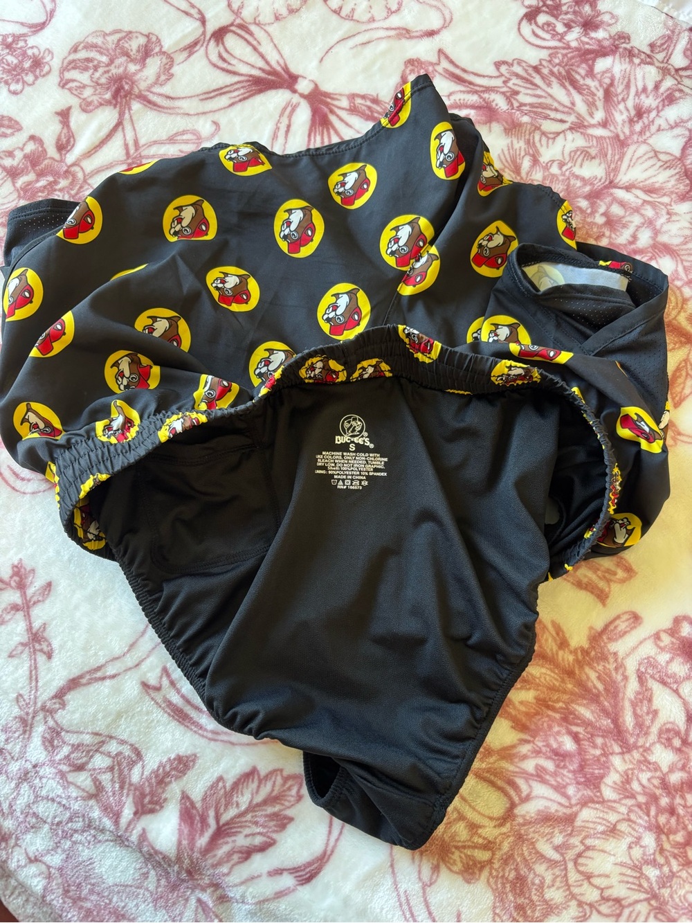 Buc-ee's Black Logo Track Shorts Small AND Logo Sticker - Picture 8 of 9
